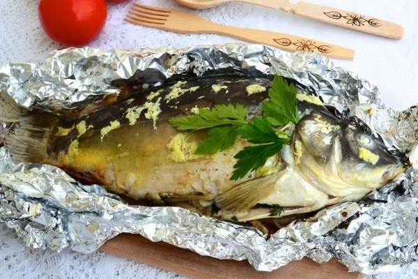 Рецепт с пошаговым карп в фольге Рецепт с пошаговым карп в фольге