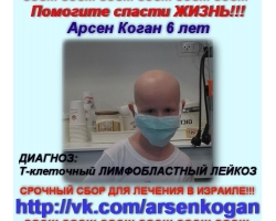 Поможем Арсену Коган