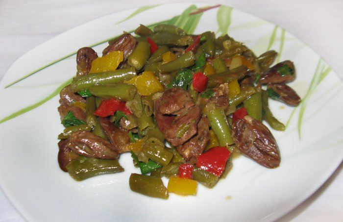 Рецепты салатов с куриной печенью и фасолью рецепт с Рецепты салатов с куриной печенью и фасолью рецепт с