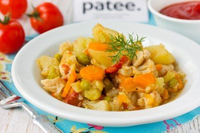 овощное рагу с цветной капустой рецепт с фото смотреть