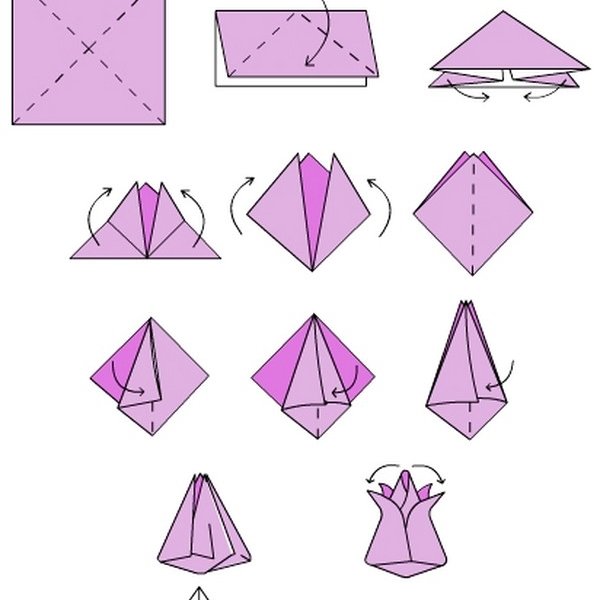 картинки оригами пошаговая инструкция - фото 8