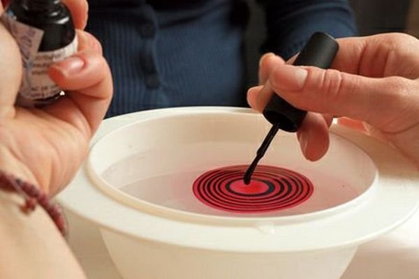 Водный маникюр как сделать пошагово Водный маникюр как сделать пошагово