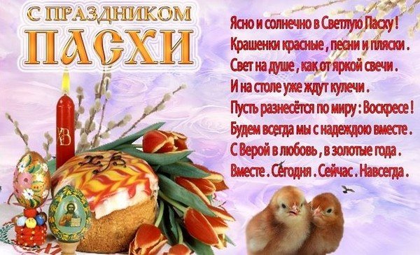 Прикольные поздравления подруге на Пасху