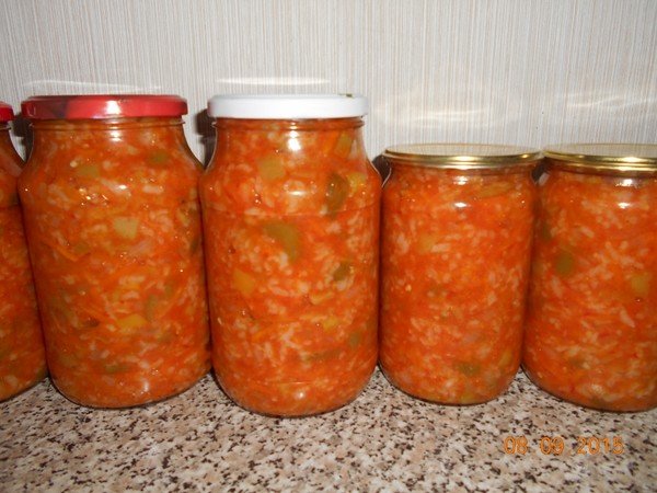 Рис с овощами на зиму рецепт с пошагово в Рис с овощами на зиму рецепт с пошагово в