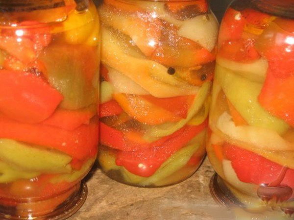 рецепт салата из перца в банки