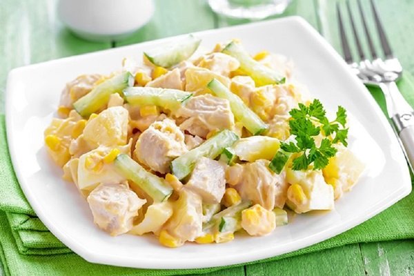 Салат куриной грудкой рецепт с Салат куриной грудкой рецепт с