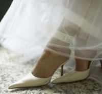 Стильные свадебные туфли